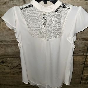 Express Cap Sleeve Floral Top - Size Small